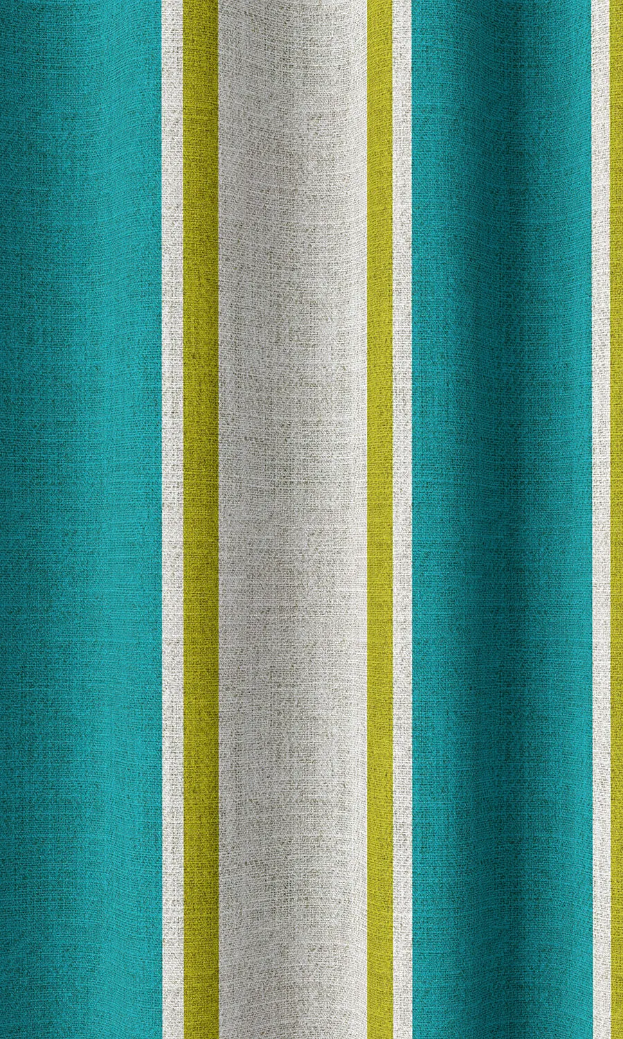 'Aqualake' Custom Striped Print Roman Blinds (Pacific Blue)