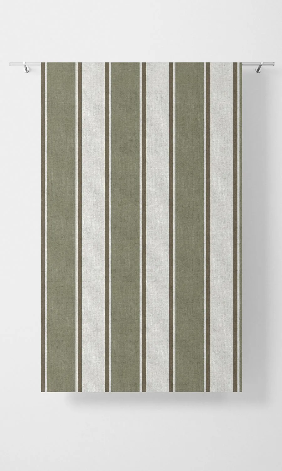 'Bamboo' Modern Striped Print Shades (Green/ Brown)