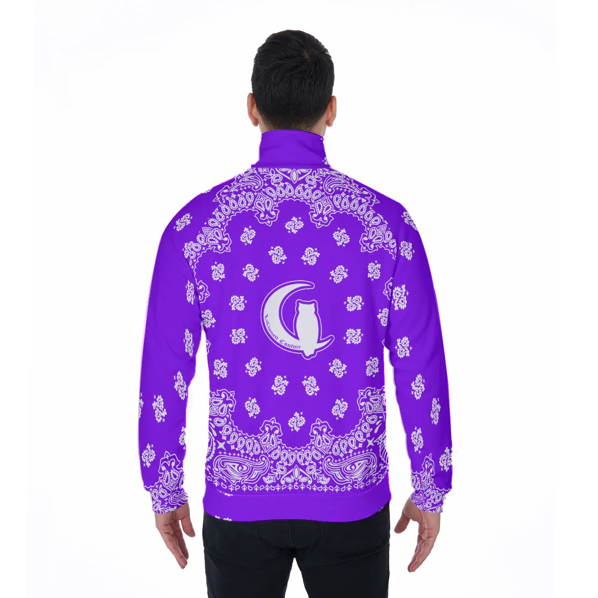 BANDANA GRAPES Stand Collar Jacket