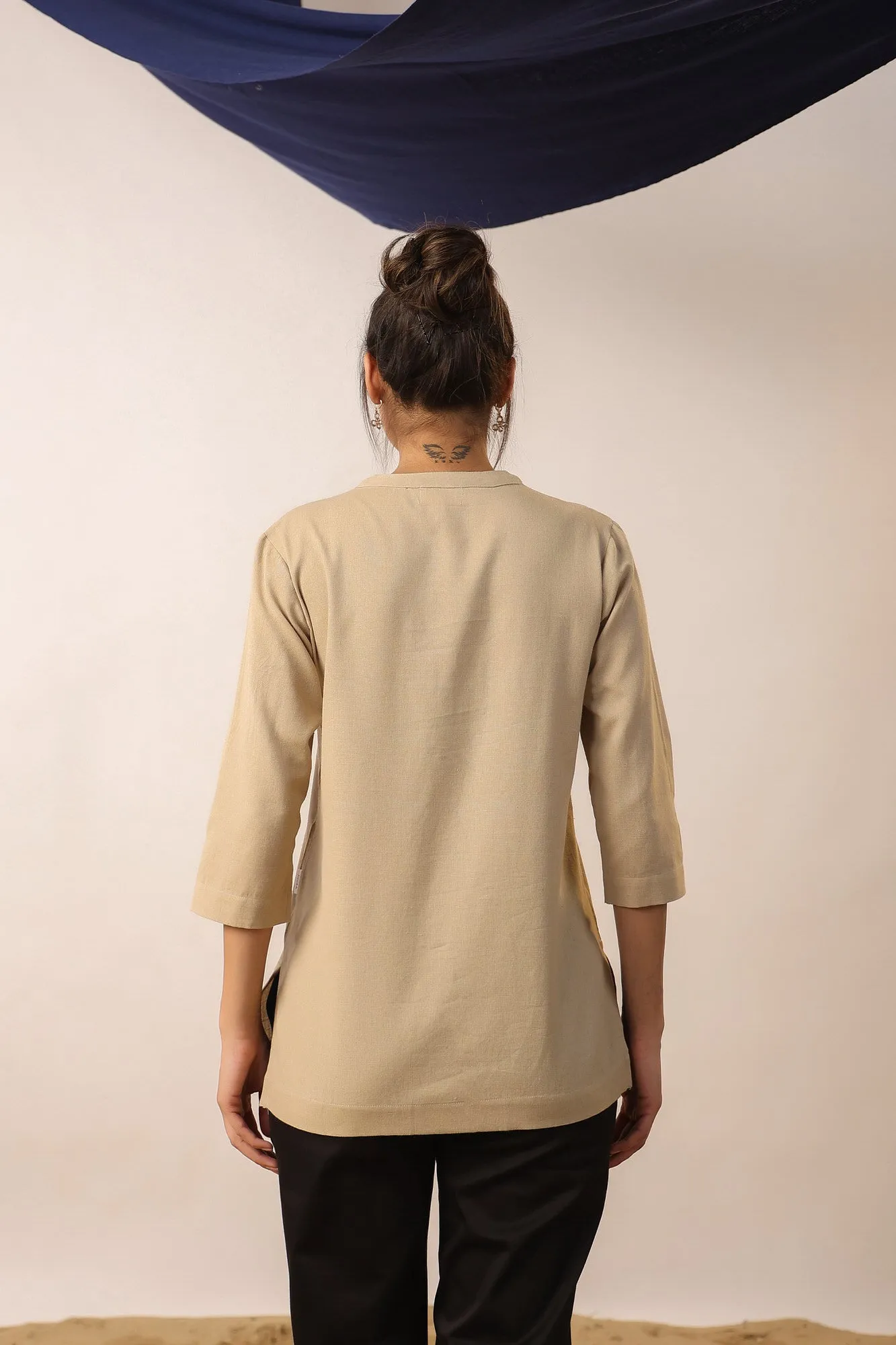 Calico Sand Cotton Top