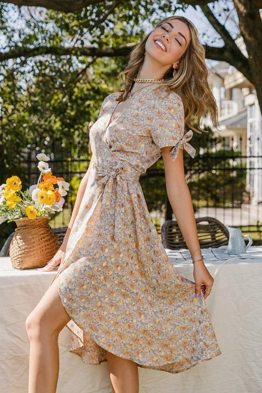 Camille Floral Midi Dress