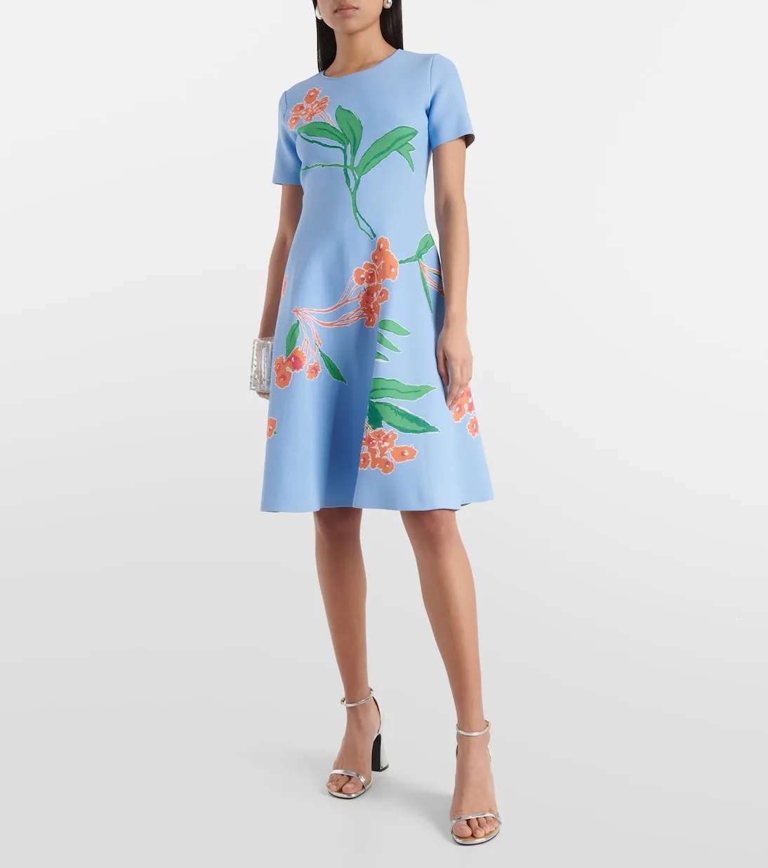 Carolina Herrera Floral Midi Dress, Multicolor