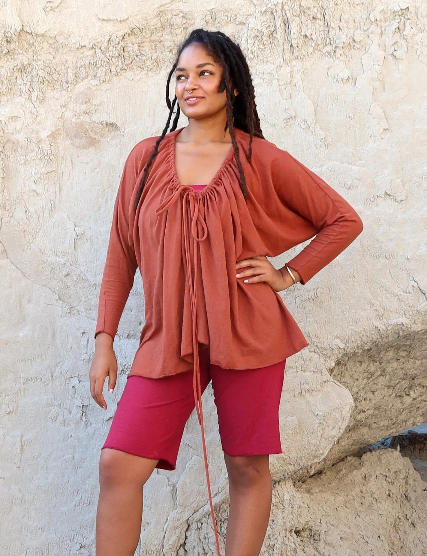 Drawstring Wrap Migration Tunic