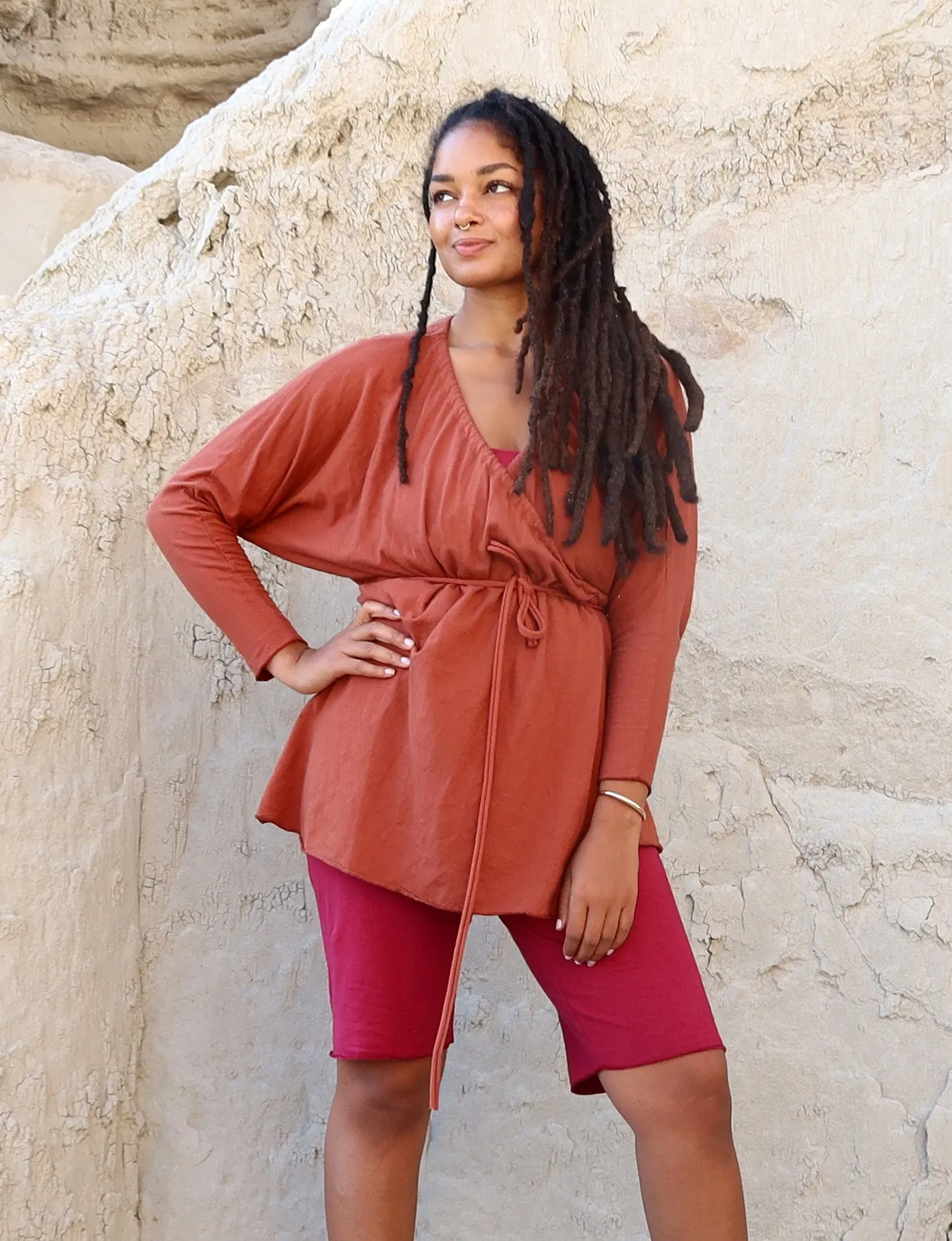 Drawstring Wrap Migration Tunic