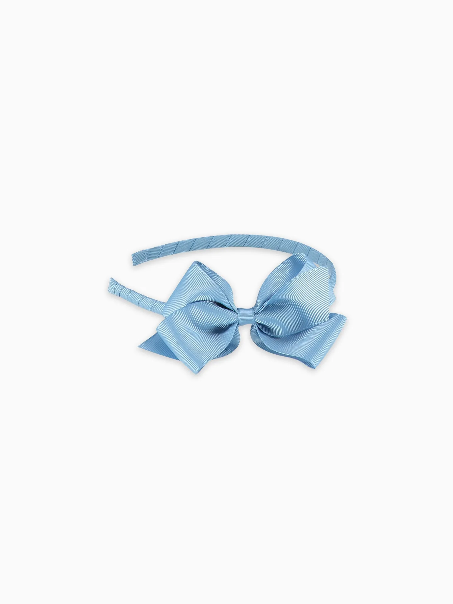 Dusty Blue Big Bow Girl Headband