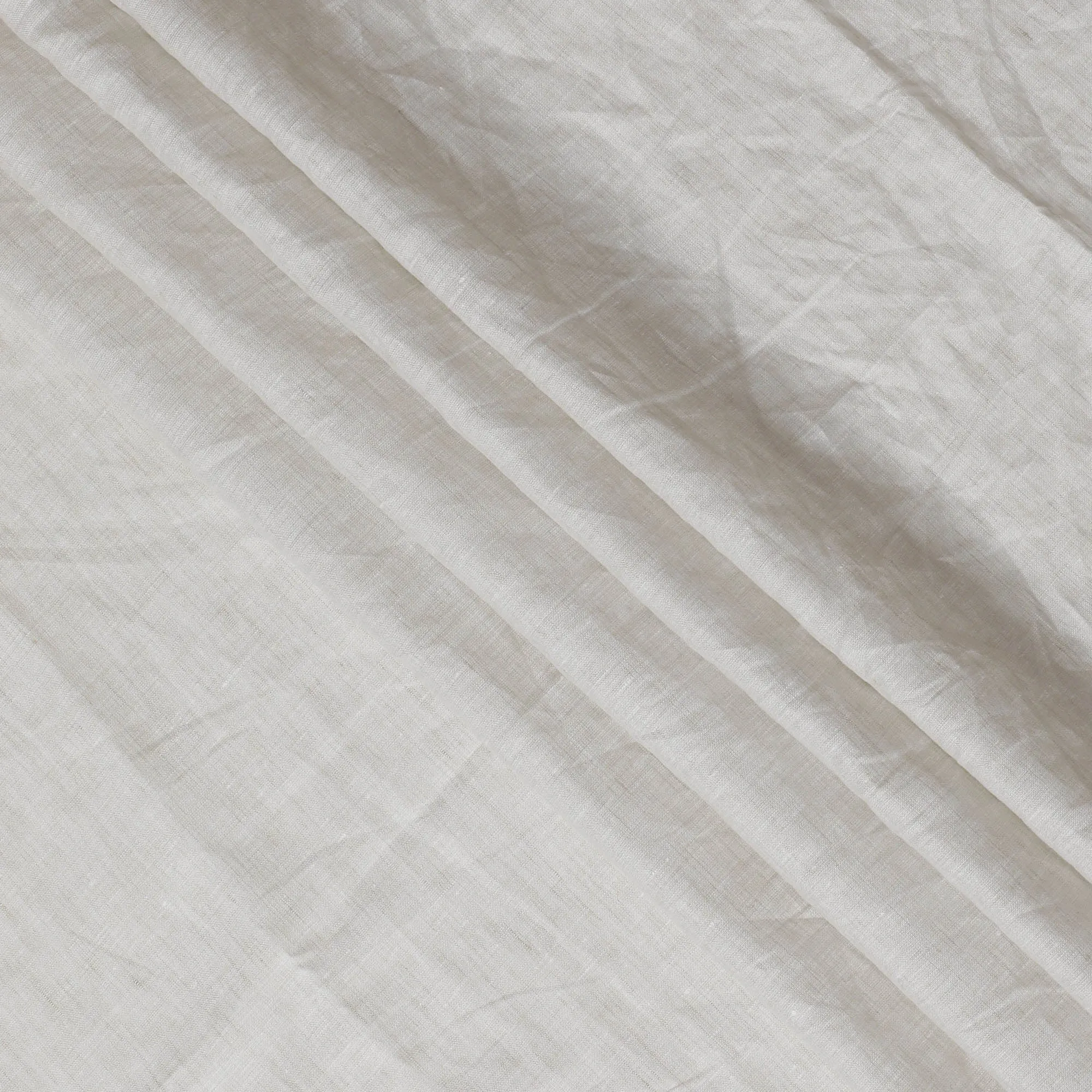 Elegant Ivory Pure Linen Fabric - 60 Lea, 140 cm Wide-D19400