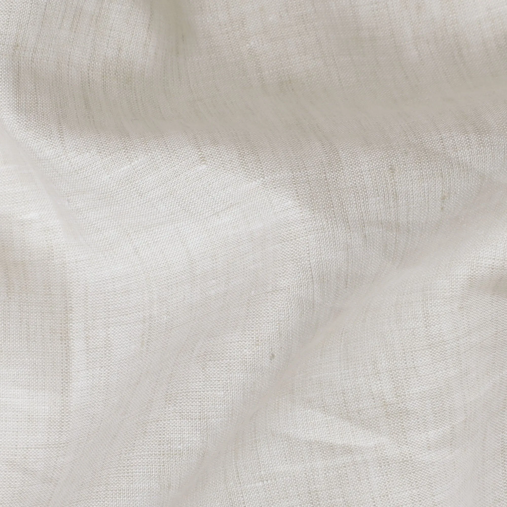 Elegant Ivory Pure Linen Fabric - 60 Lea, 140 cm Wide-D19400