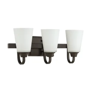 Grace 3 Light Vanity in Espresso