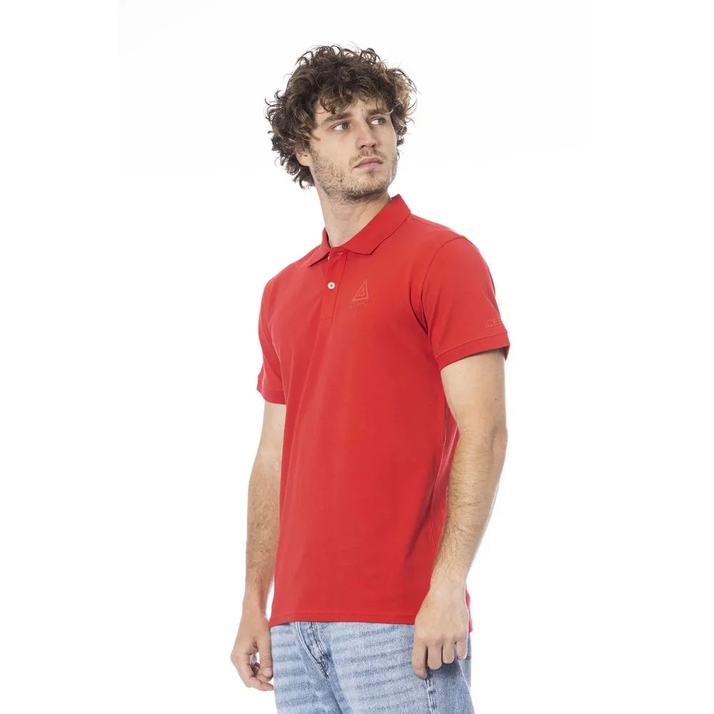 Iceberg Red Cotton Men Polo