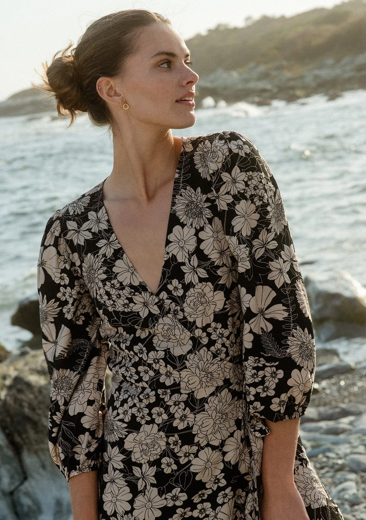 Mother Earth Floral Wrap Dress