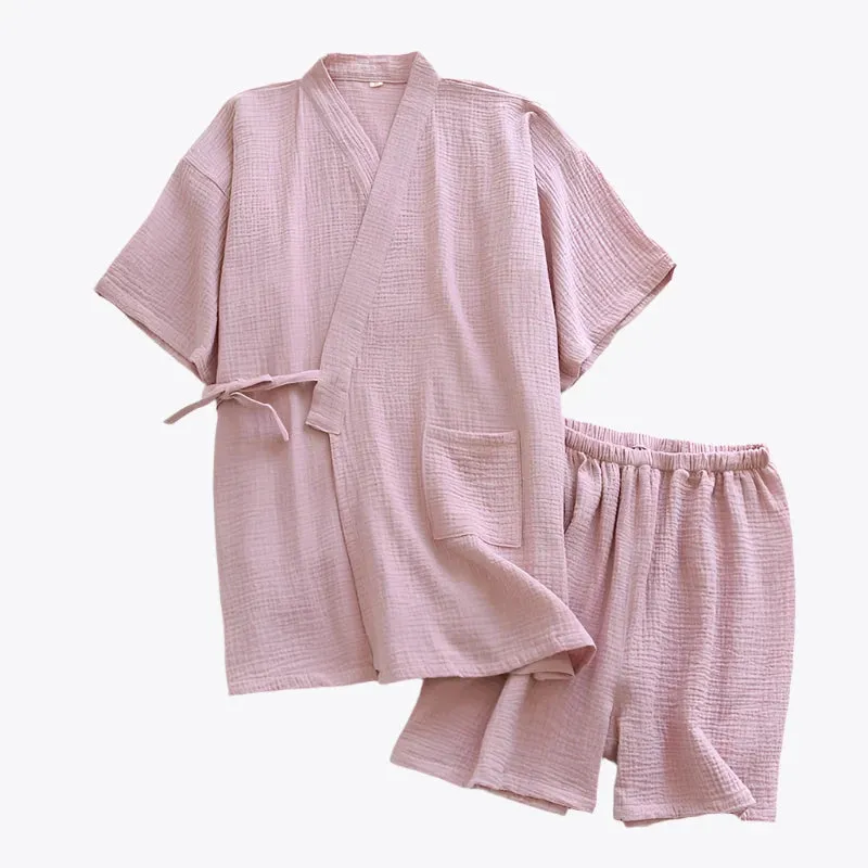 Pink Women's Kimono Set