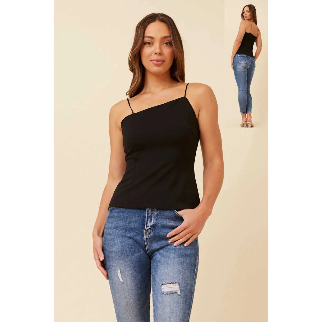 Shoe String Top - Black