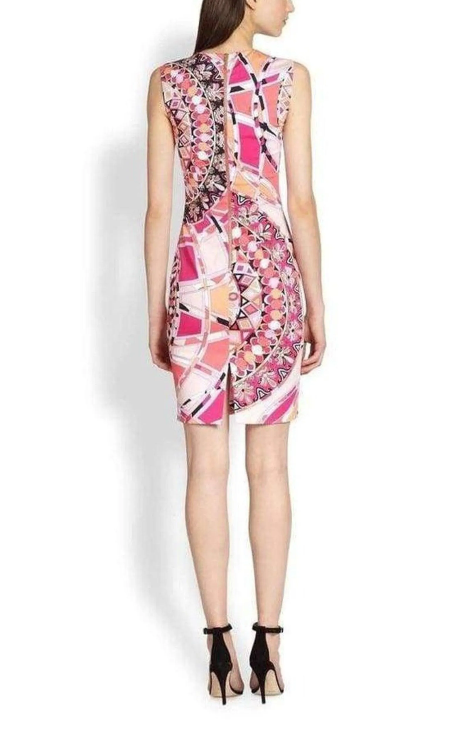 Signature Print Sheath Cotton Dress