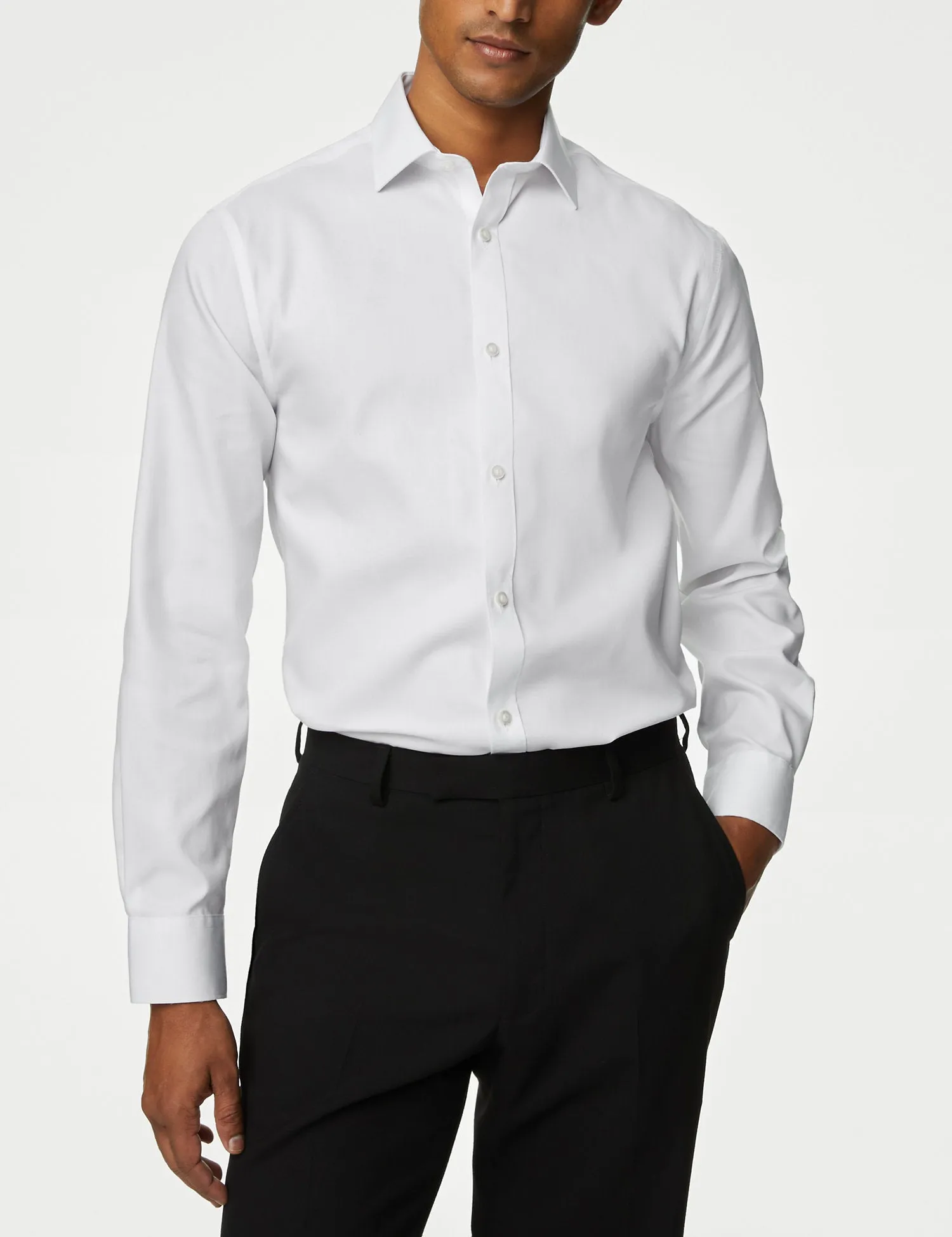 Slim Fit Non Iron Pure Cotton Shirt