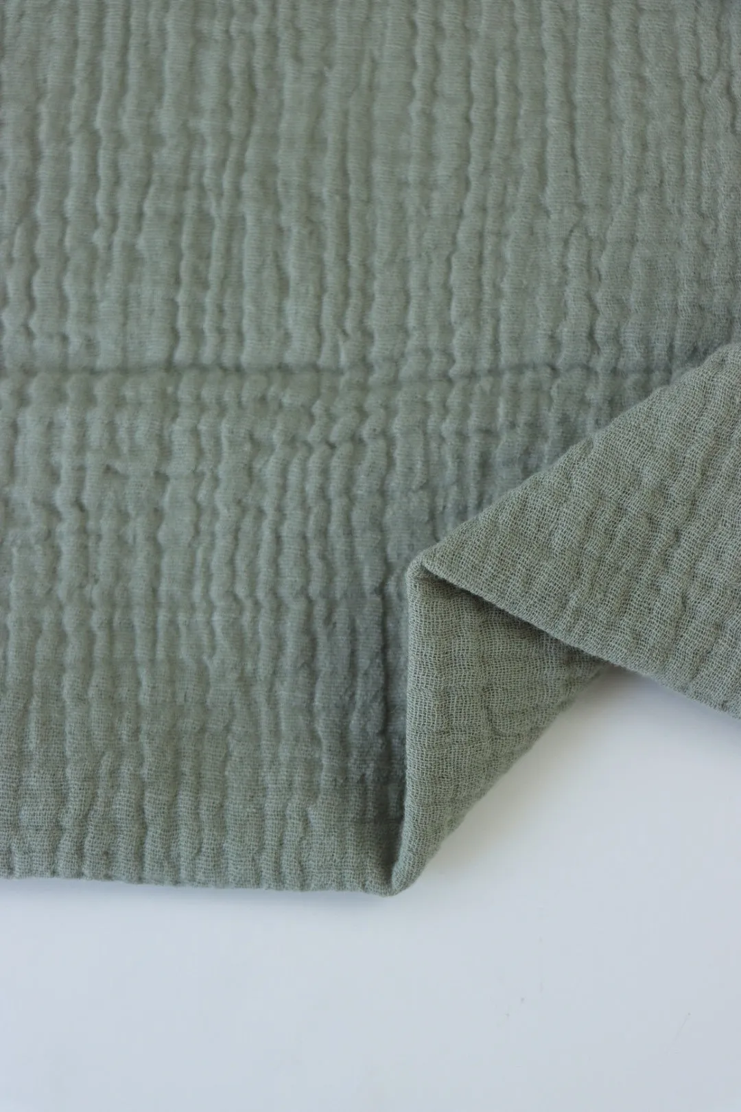 Soft Sage Cotton Double Gauze