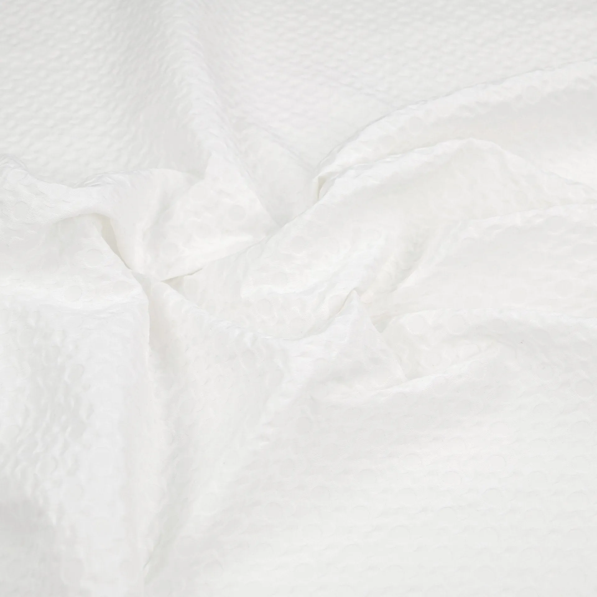 White Jacquard Fabric 3696