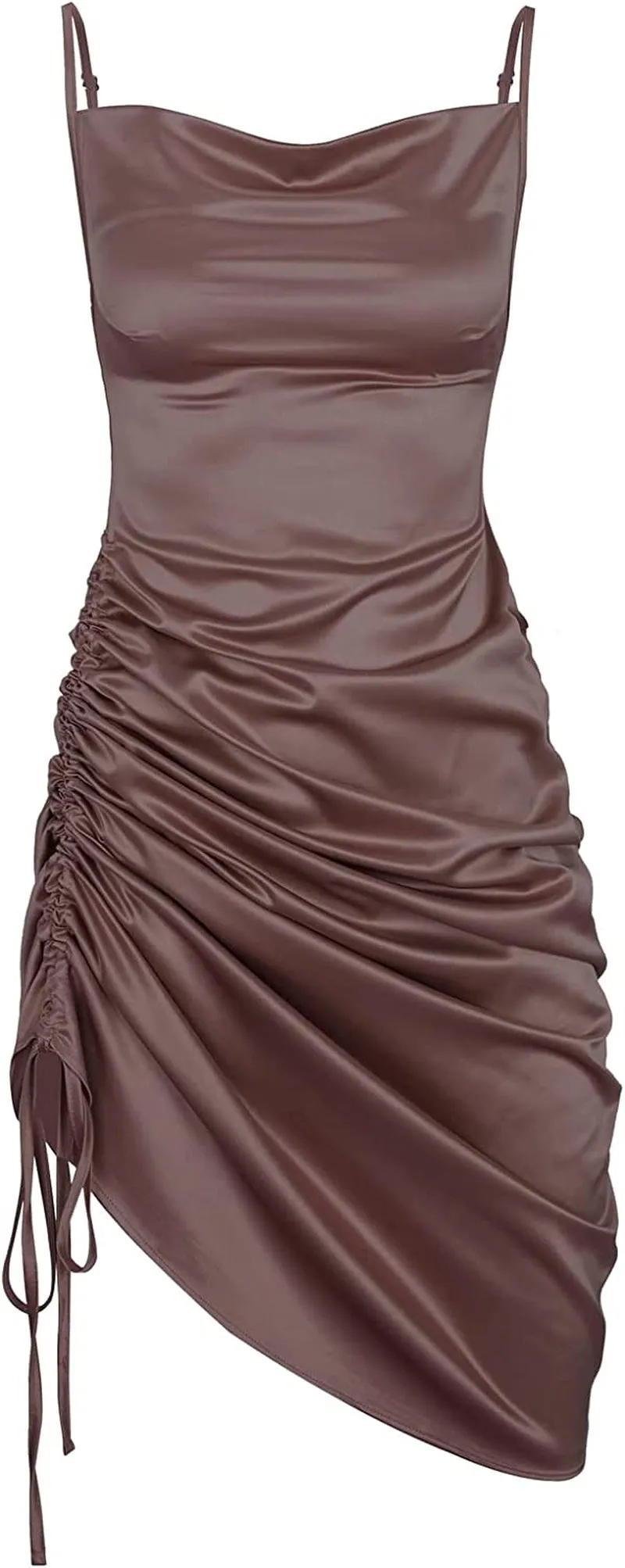 Women's Summer Sexy Ruched Midi Dress