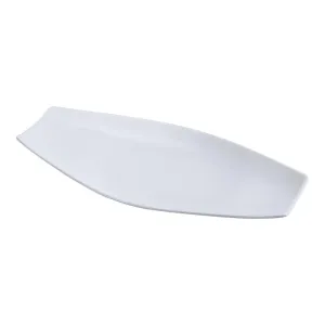 Yanco FU-807 Fuji 6" Rectangular Platter, White Porcelain - Pack of 36